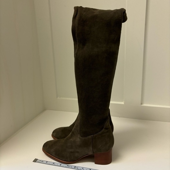 JOIE JOANNA DARK TAUPE SUEDE OVER THE KNEE BOOTS SZ.7B - Picture 2 of 9